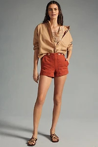 Pilcro The Kit High-Rise Utility Shorts
