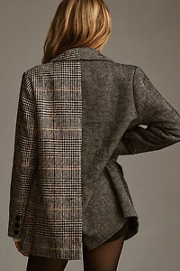 RD Style Eva Mixed Plaid Blazer