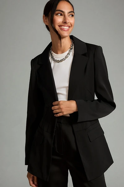 Avec Les Filles Corset Waist Blazer