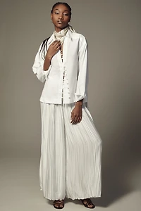 Maeve Asymmetrical Buttondown Blouse