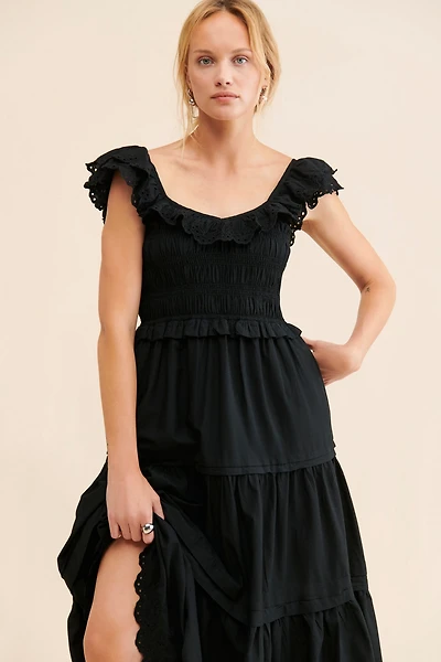 Madewell Madilynn Ruffle Neck Lucie Dress