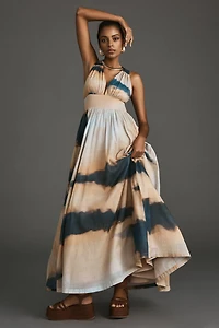 Hope for Flowers by Tracy Reese Printed V-Neck Cross-Back Petticoat Dress