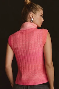 Sleeveless Half-Zip Sweater