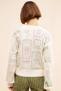 Never Fully Dressed Embroidered Work Cardigan