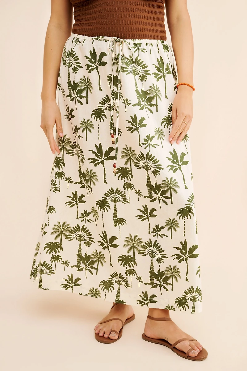 Never Fully Dressed Amy Linen Blend Skirt