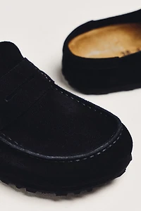 Birkenstock Naples Suede Clogs