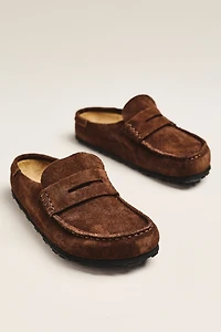 Birkenstock Naples Suede Clogs