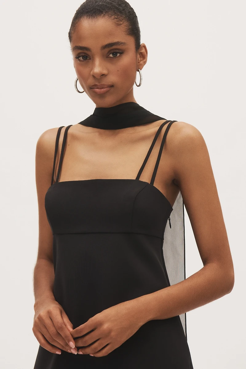 Jenny Yoo Chiffon Neck Scarf