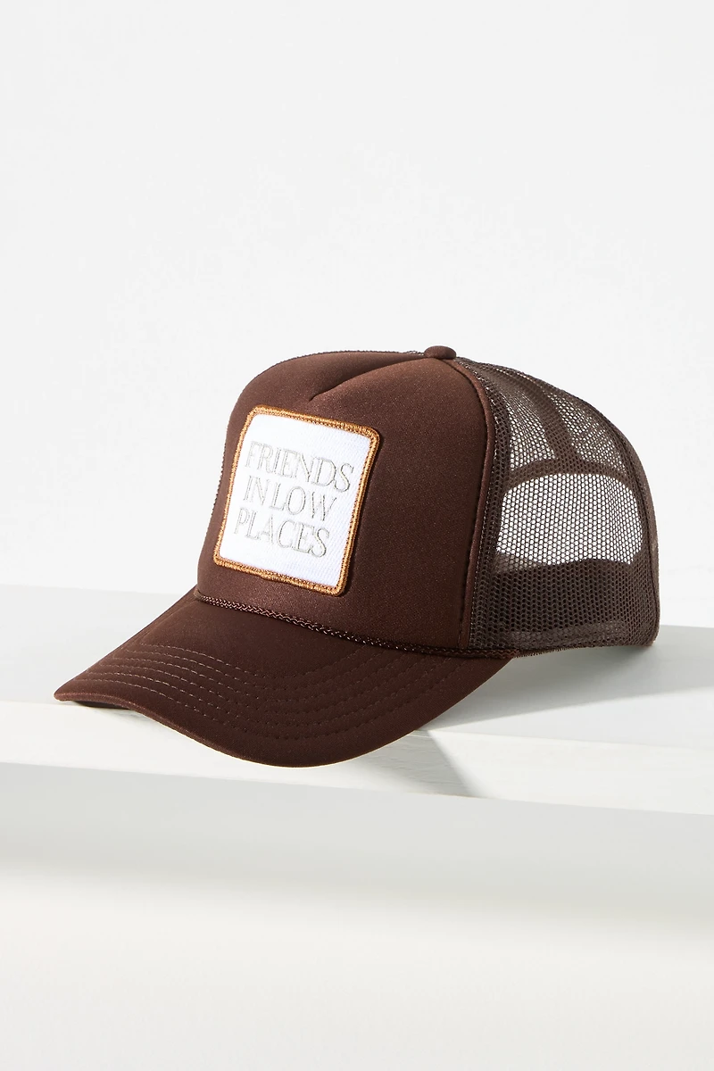 Friday Feelin Friends Low Places Trucker Hat