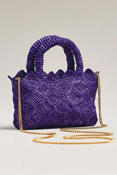 Made For a Woman Diamond Raffia XS Tote