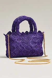 Made For a Woman Diamond Raffia XS Tote
