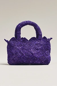 Made For a Woman Diamond Raffia XS Tote