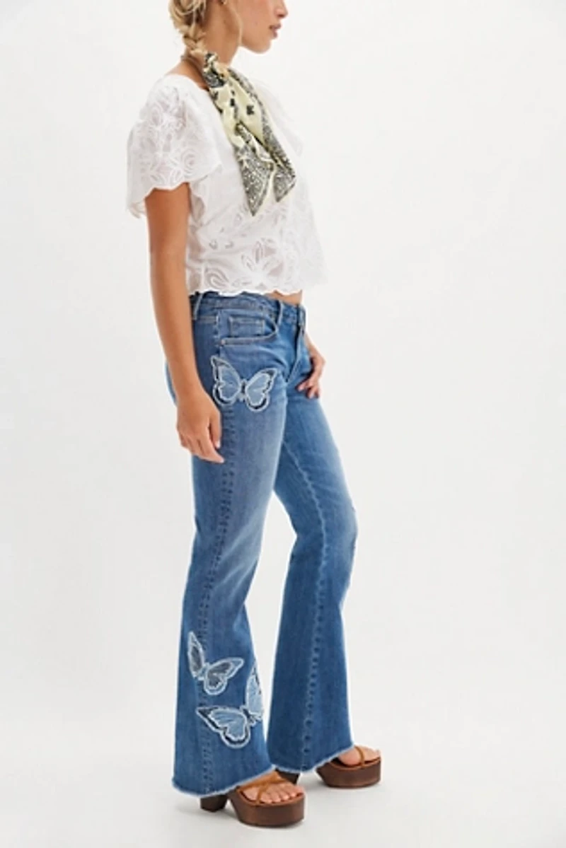 Driftwood Eva X Butterfly Patchwork Jeans