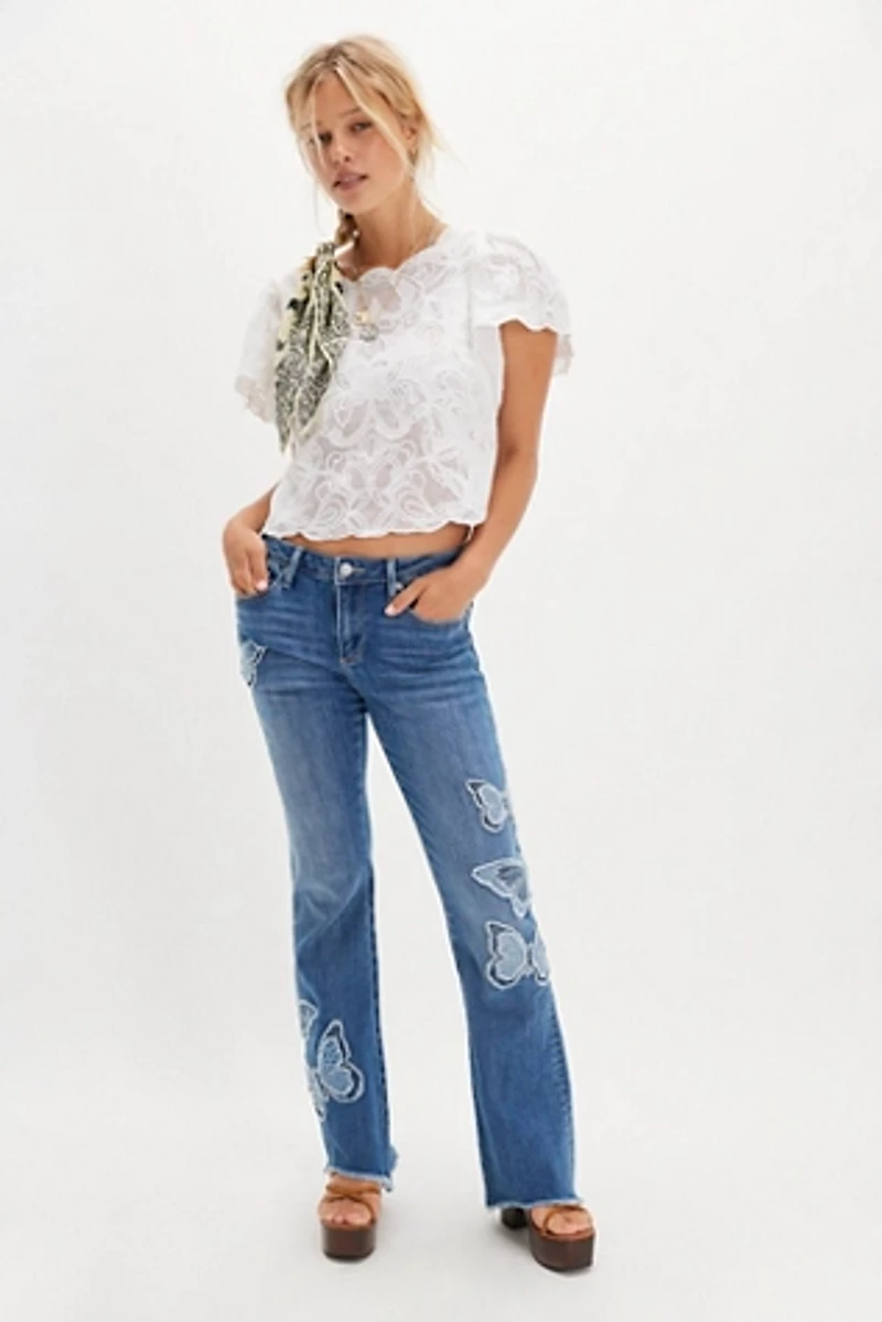 Driftwood Eva X Butterfly Patchwork Jeans