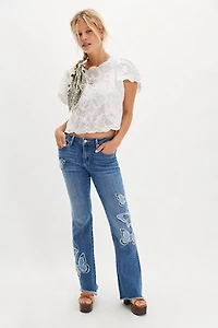 Driftwood Eva X Butterfly Patchwork Jeans
