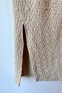 White Crane Quilted Maxi Skirt Selected by The Curatorial Dept.