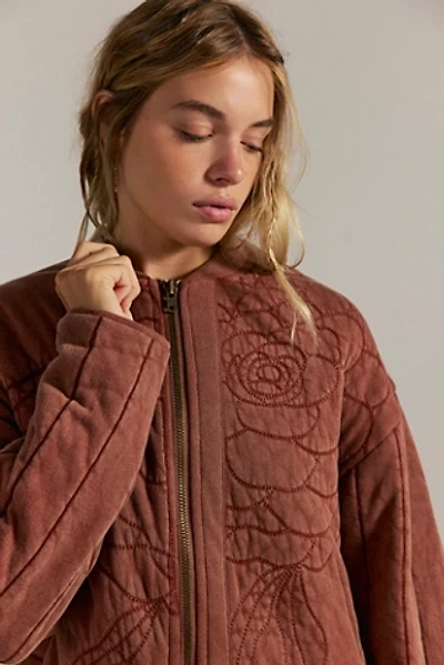 Rose Zip-Up Sweatshirt