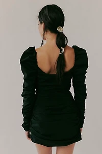 Caroline Constas Maxine Long Sleeve Puff Mini Dress