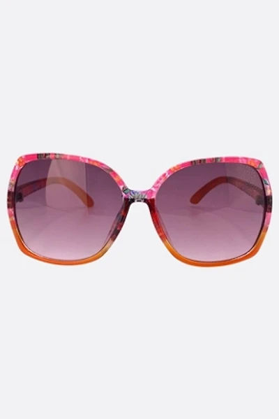 Giant Vintage Paisley Square Boho Sunglasses