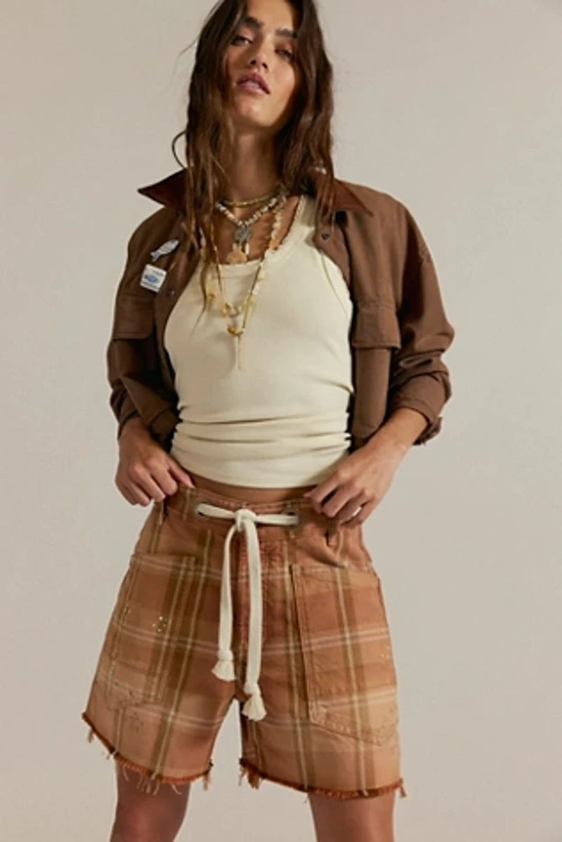 We The Free Moxie Printed Barrel Shorts