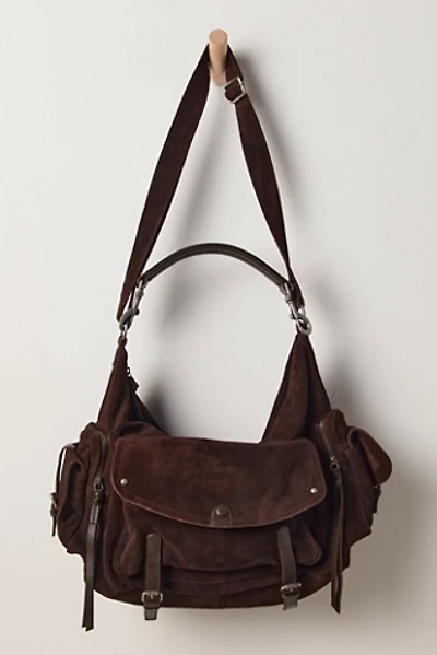 Oversized Palermo Suede Shoulder Bag
