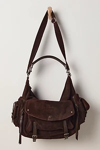 Oversized Palermo Suede Shoulder Bag