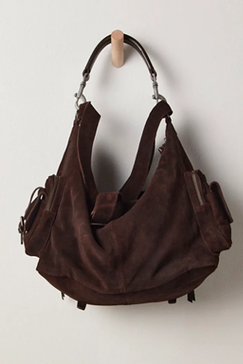Oversized Palermo Suede Shoulder Bag