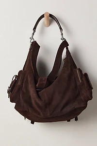 Oversized Palermo Suede Shoulder Bag