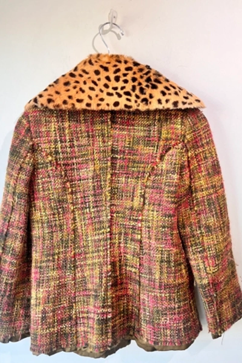 Philosophy Pink and Green Tweed Jacket Selected by The Curatorial Dept.