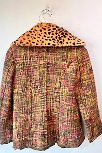 Philosophy Pink and Green Tweed Jacket Selected by The Curatorial Dept.