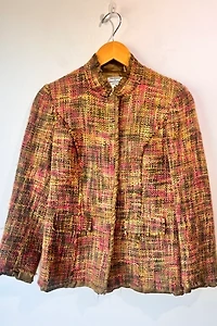 Philosophy Pink and Green Tweed Jacket Selected by The Curatorial Dept.