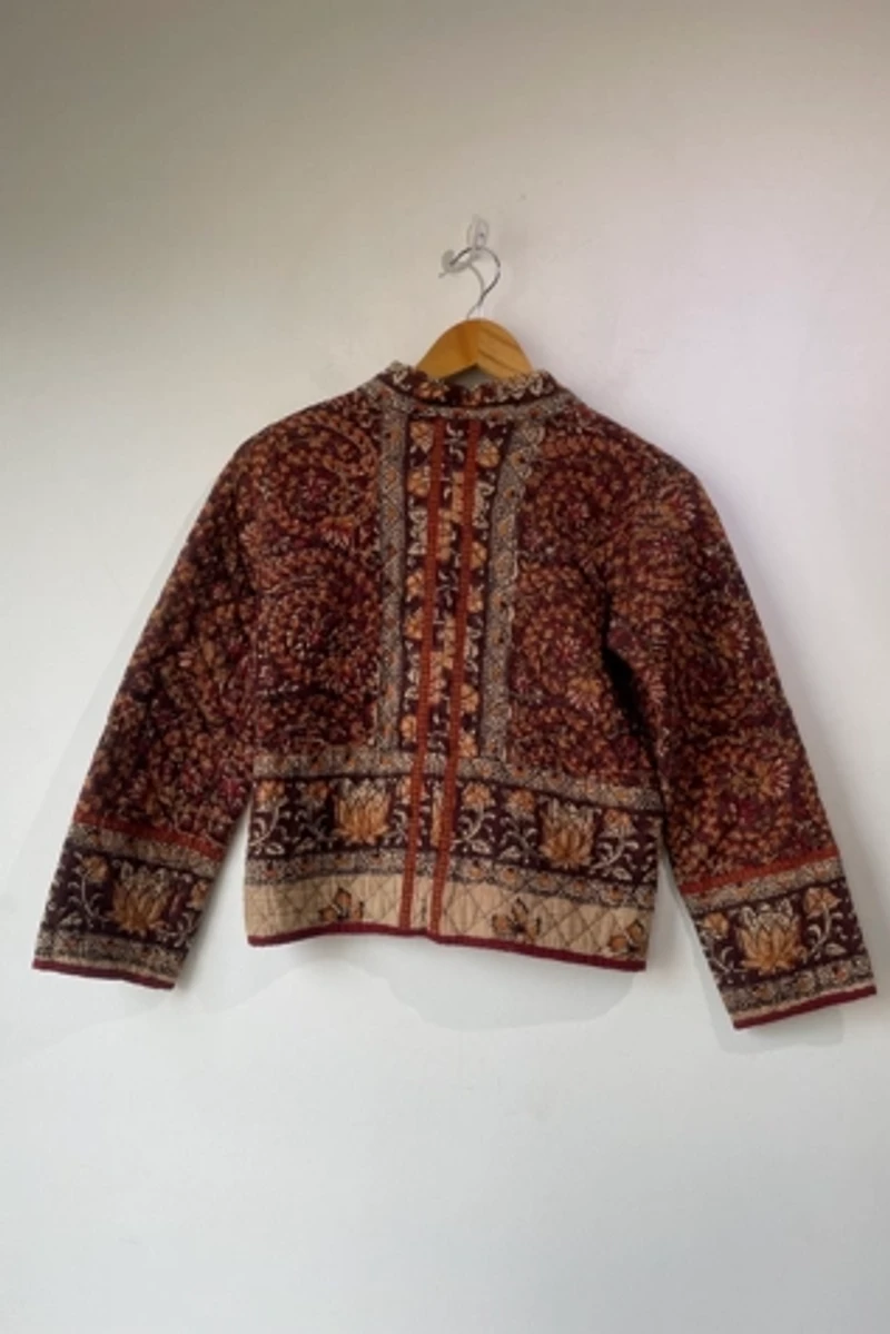 Tree Child Owl Block-Print Quilted Jacket Selected by The Curatorial Dept.