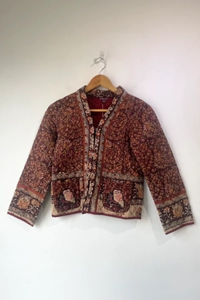Tree Child Owl Block-Print Quilted Jacket Selected by The Curatorial Dept.