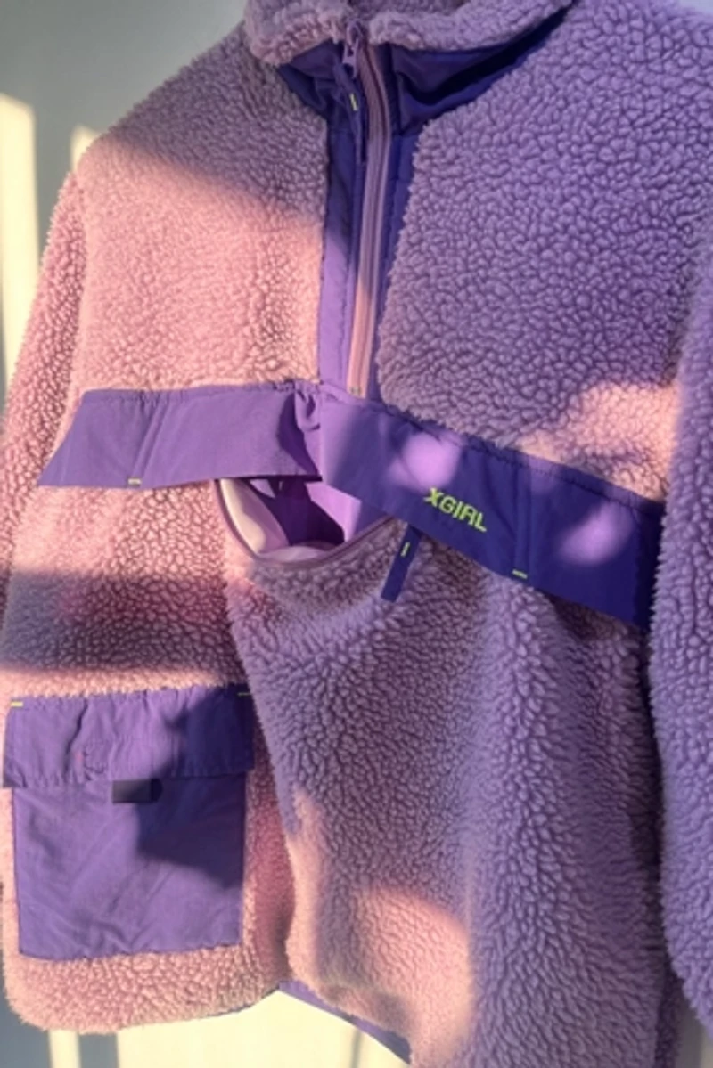 X Girl Lavender Fuzzy Sherpa Pullover Selected by The Curatorial Dept.