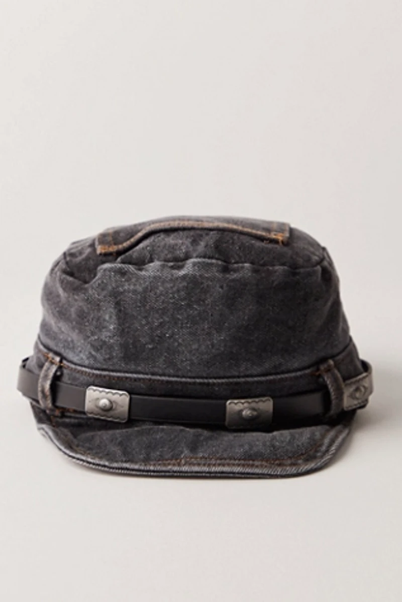 Washed Denim Cadet Hat