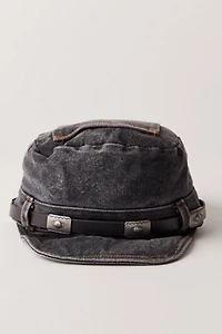 Washed Denim Cadet Hat