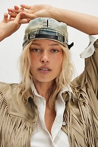 Washed Denim Cadet Hat
