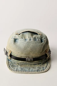 Washed Denim Cadet Hat