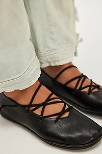 Sella Lace-Up Ballet Flats