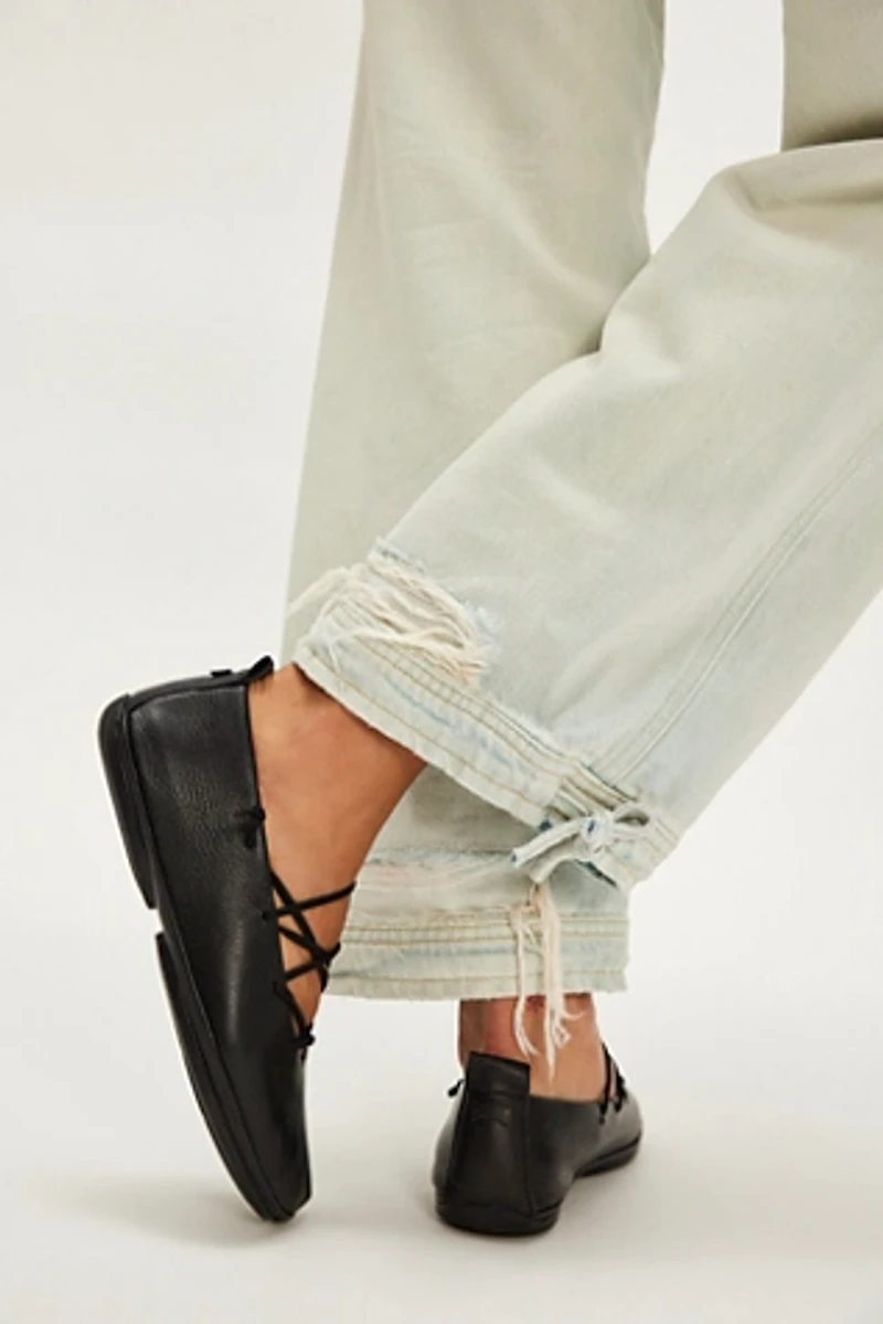 Sella Lace-Up Ballet Flats