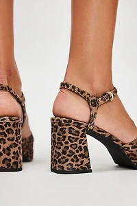 Eddi Leopard Platform Mary Janes
