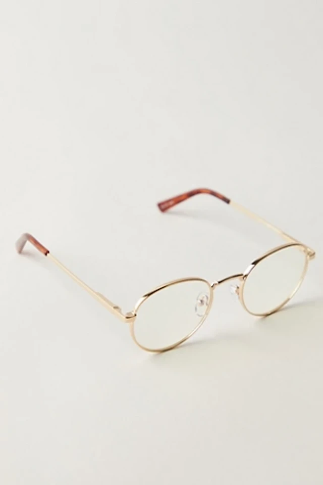 Free People Le Specs Escapism Blue Light Glasses in Peach NWT Le Specs Escapism Pink Prescription Eyeglasses main image 2