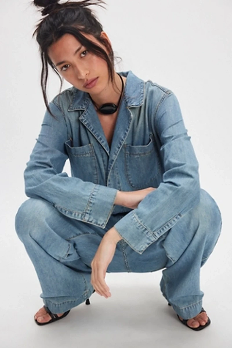 OneTeaspoon Safari Oversized Boiler Jumpsuit