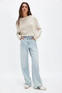 OneTeaspoon Jackson Wide-Leg Jacquard Jeans
