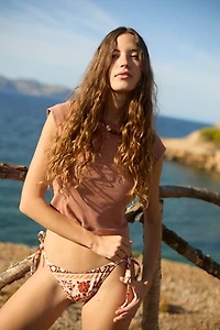 Poolside Paradiso Samoa String Bikini Bottoms