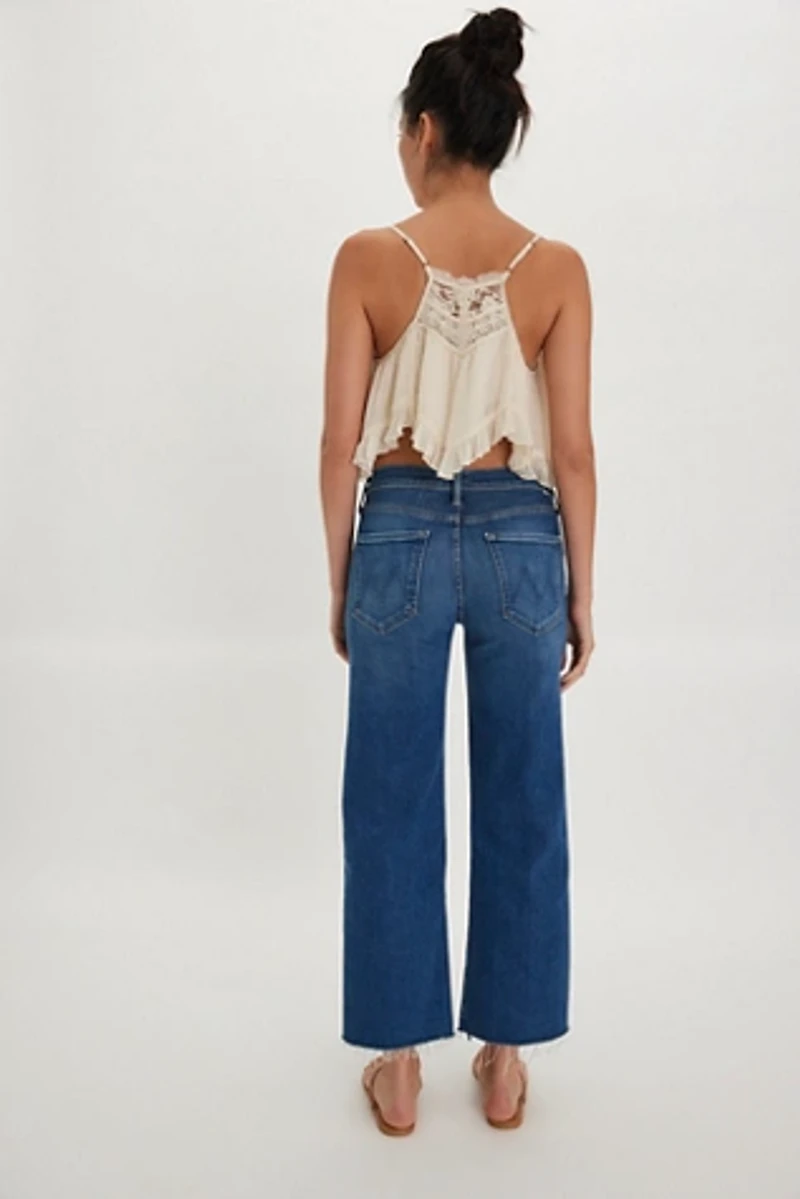 MOTHER Mid-Rise Rambler Zip Ankle Jeans