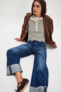MOTHER The Half-Pipe Ankle Cuff Jeans