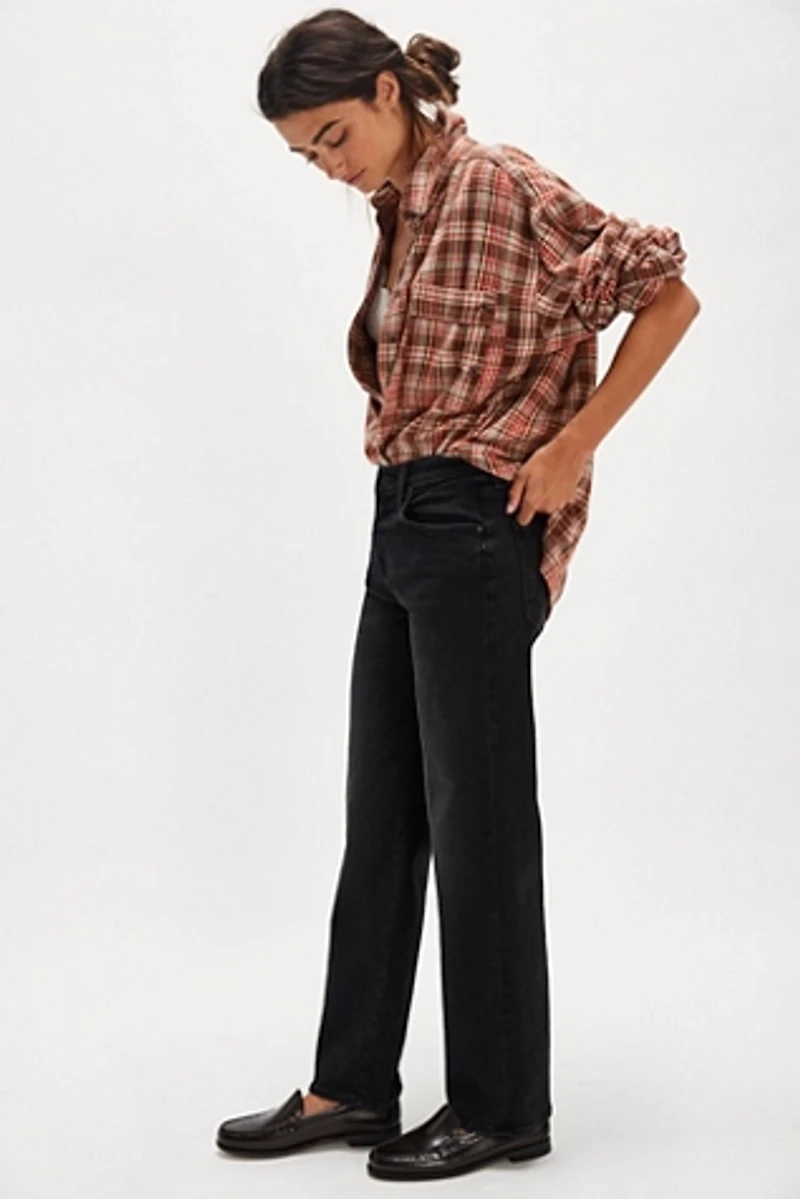 MOTHER The Mid-Rise Rambler Zip Jeans