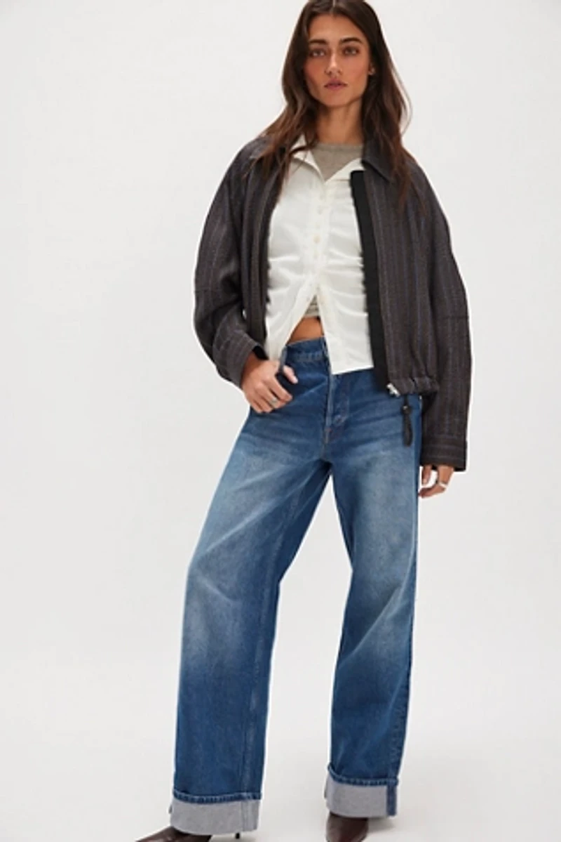 Snacks! by MOTHER The Smoothie Skimp Cuff Jeans