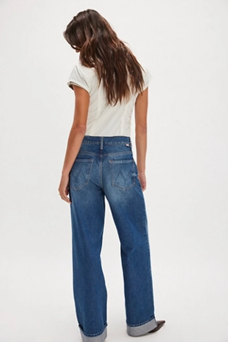 Snacks! by MOTHER The Smoothie Skimp Cuff Jeans